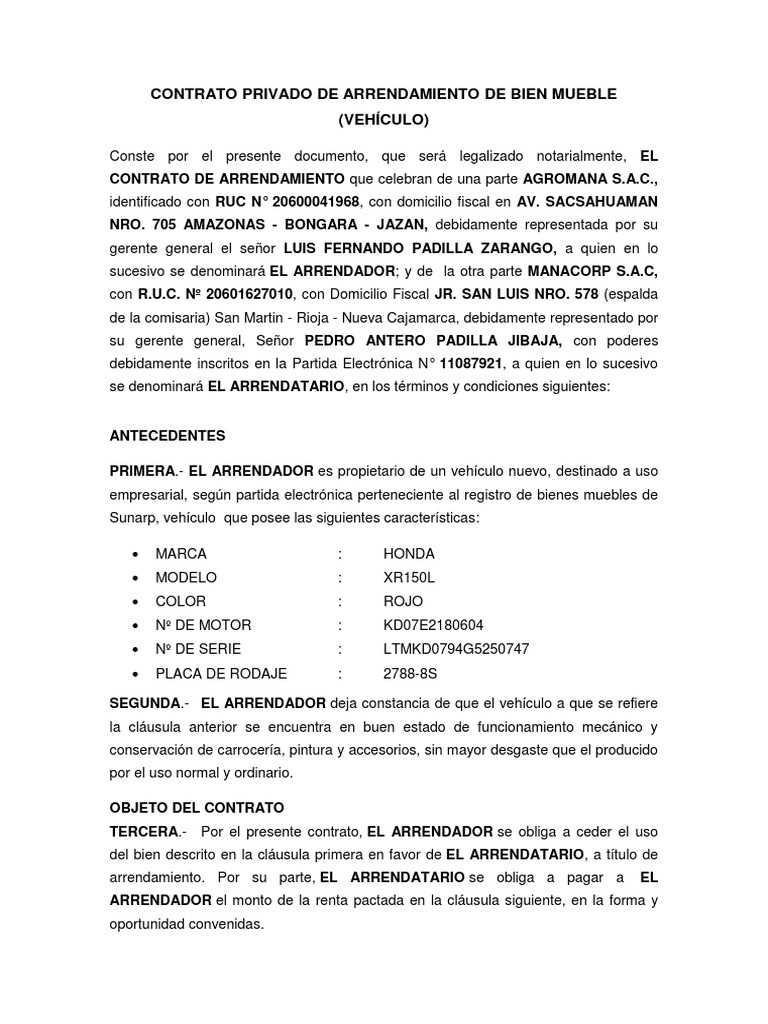 CONTRATO DE ARRENDAMIENTO MOTOS.docx Alquiler Propiedad