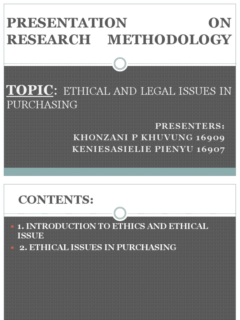 Presentation On Research Methodology | PDF