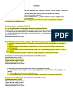 Questões sobre heterosídeos, flavonóides e antraquinonas