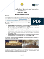 Practical Information - EDA - RO Presidency - RT Conference - 2019 PDF