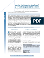 Diazo coupling for the determination of selexipag by visible spectrophotometry