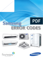 Samsung Error Codes Booklet.