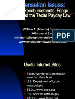 Expense Reimbursements, Fringe Benefits, and The Texas Payday Law