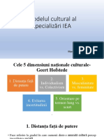 Modelul Cultural Al Specializări IEA: Pop Rebeca-Sofia Iea, Iii Managementul Resurselor Umane