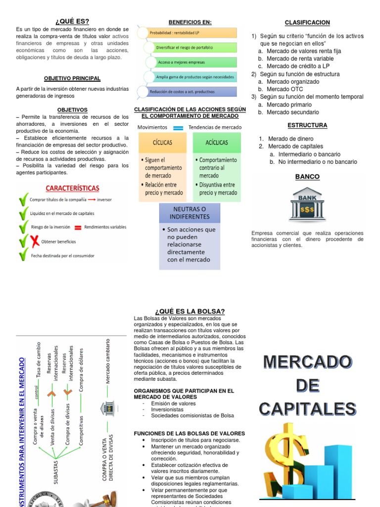 1 Folleto Mercado de Capitales | Descargar gratis PDF | Bolsa | Bolsa ...