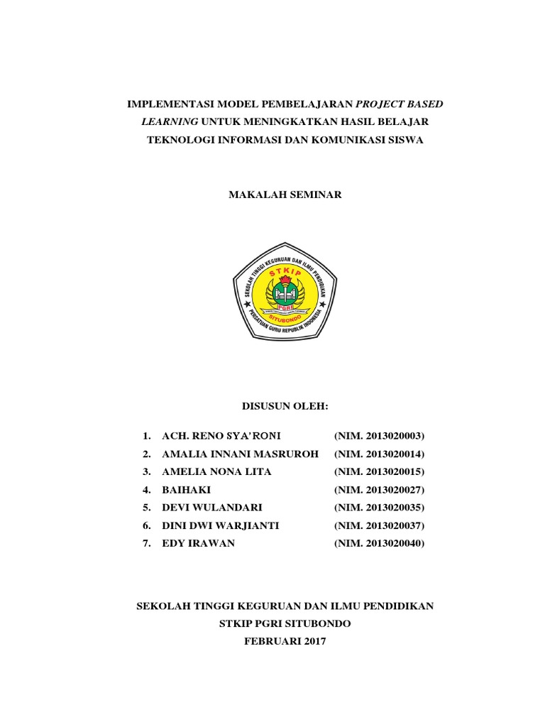 Penerapan Project Based Learning TIK | PDF
