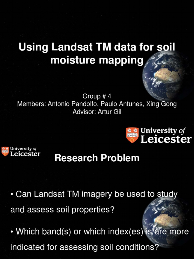 Soil Moisture Mapping with Landsat TM | PDF | Remote Sensing | Hydrology