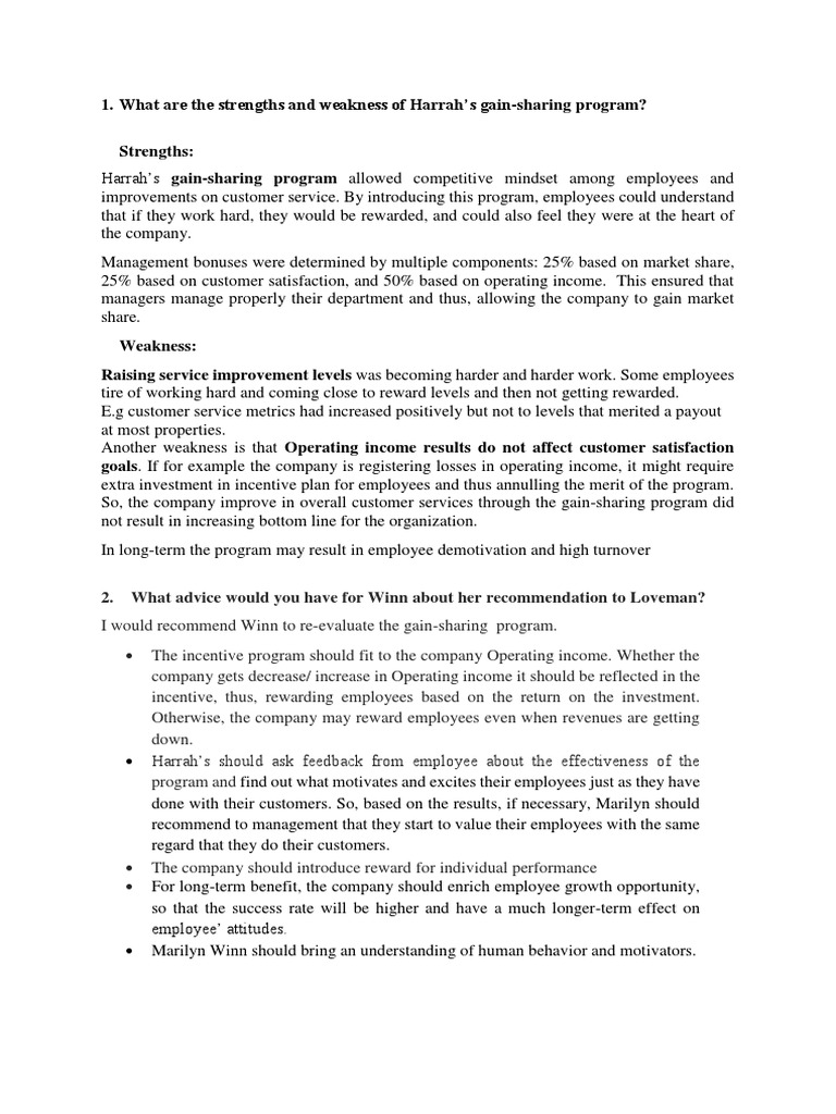 Harrahs PDF PDF Human Resources Employment