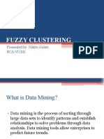 Fuzzy Clustering: Presented By: Nikita Gulati Bca-Vi (M)