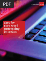 Step by Step Word Processing Exercises