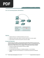 Lab - 1 - 2 - 6 Connecting Router LAN Interfaces (CISCO SYSTEMS)