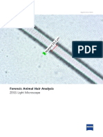 ZEISS Application Note - Forensic Animal Hair Analysis