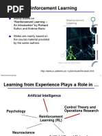 Reinforcement Learning