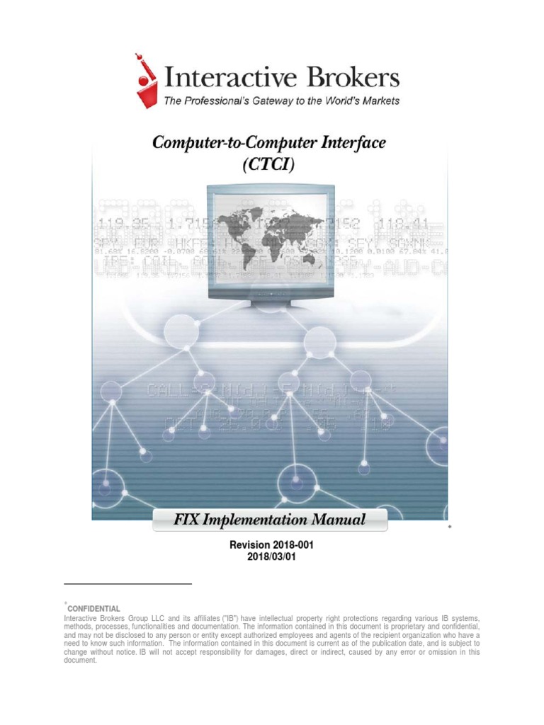 IB FIX Manual PDF | PDF | Order (Exchange) | Transmission Control Protocol