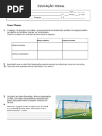 Educalção Visual - Ficha de Avaliação. 2º P.