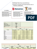 Pre- Factibilidad Técnica Económica