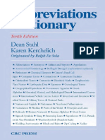 Abbreviations Dictionary 10th Ed D Stahl K Kerchelich Crc