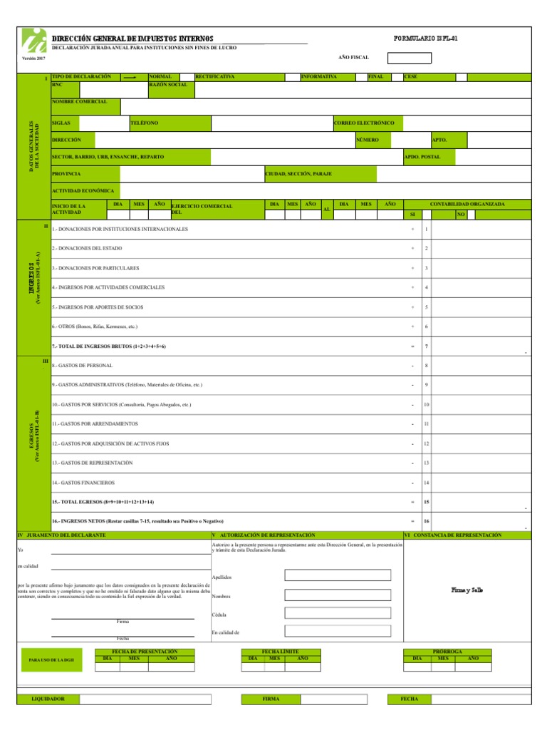 Declaración Jurada ISFL-01 2023 | PDF | Organización sin ánimo de lucro ...