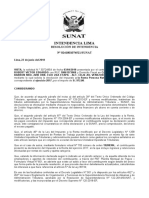 Intendencia Lima: Resolución de Intendencia #0241801074521/SUNAT