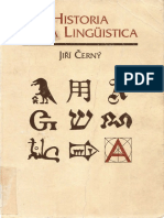 Jiří Černý Historia de La Lingüística 1998 Universidad de Extremadura PDF