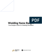 Free Wedding Name Badges After Effects Template