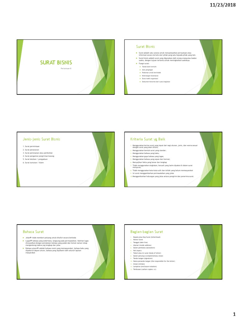 P8 Surat Bisnis