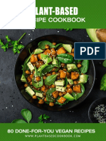 80 Plant Based Recipe Cookbook Sample