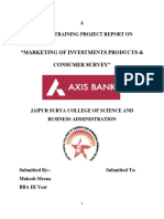 Axix Bank Project