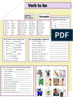 Write the Verb to be and change to short form