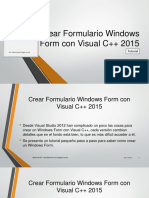 Crear Formulario Visual C++ 2015