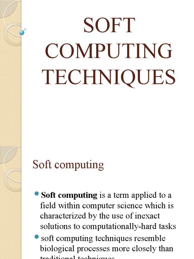 Soft Computing Techniques | PDF | Genetic Algorithm | Foraging