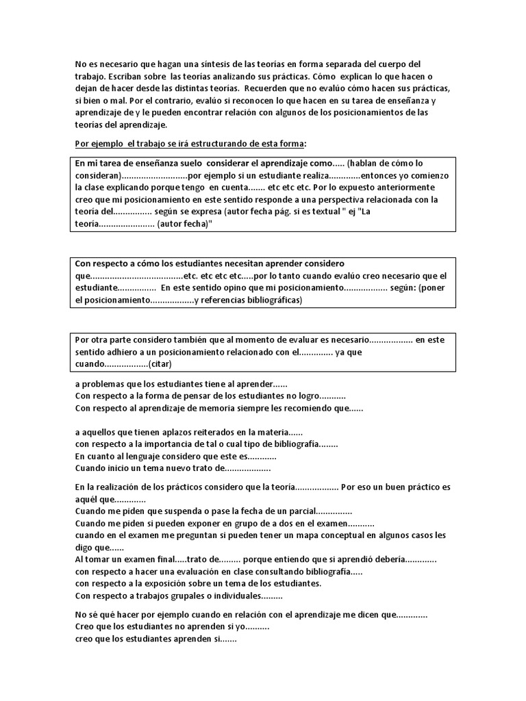 Teorias Del Aprendizaje | PDF | Constructivismo (filosofía de la ...