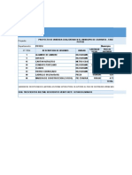 Programacion Inicial de Provision y Dotacion de Materiales