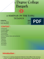 A Seminar On The Topic Tetanus