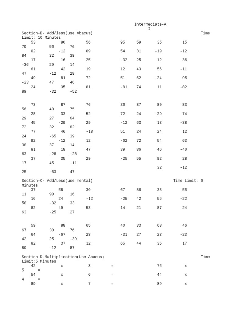 8326579 UCMAS Intermediate A | Leisure
