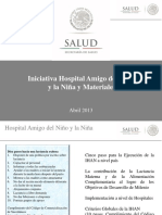 Iniciativa Hospital Amigo Del Niño y Materiales