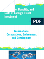 The Nature, Benefits and Cost of Foreign Direct Investment