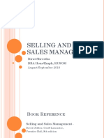 SELLING AND SALES MANAGEMENT