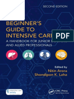 Beginner's Guide To Intensive Care A Handbook For Junior Doctors and Allied Professionals 2nd Edition 2018 PDF
