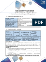 Guía de Actividades y Rúbrica de Evaluación - Tarea 2 - Hidrocarburos Aromáticos, Alcoholes y Aminas