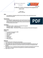 Oxalic Acid and Potassium Permanganate