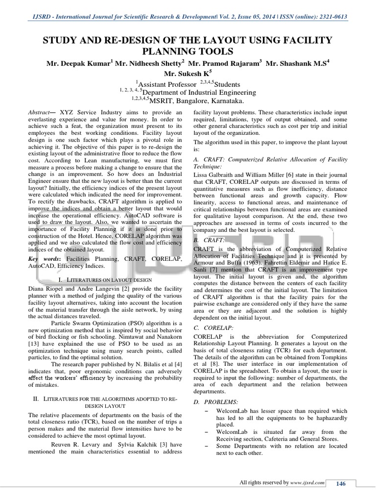 Facility Layout Redesign for Efficiency | PDF | Mathematical ...