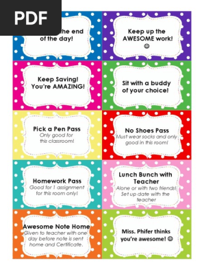 Class Coupons