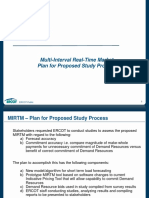 Multi-Interval Real-Time Market Plan For Proposed Study Process