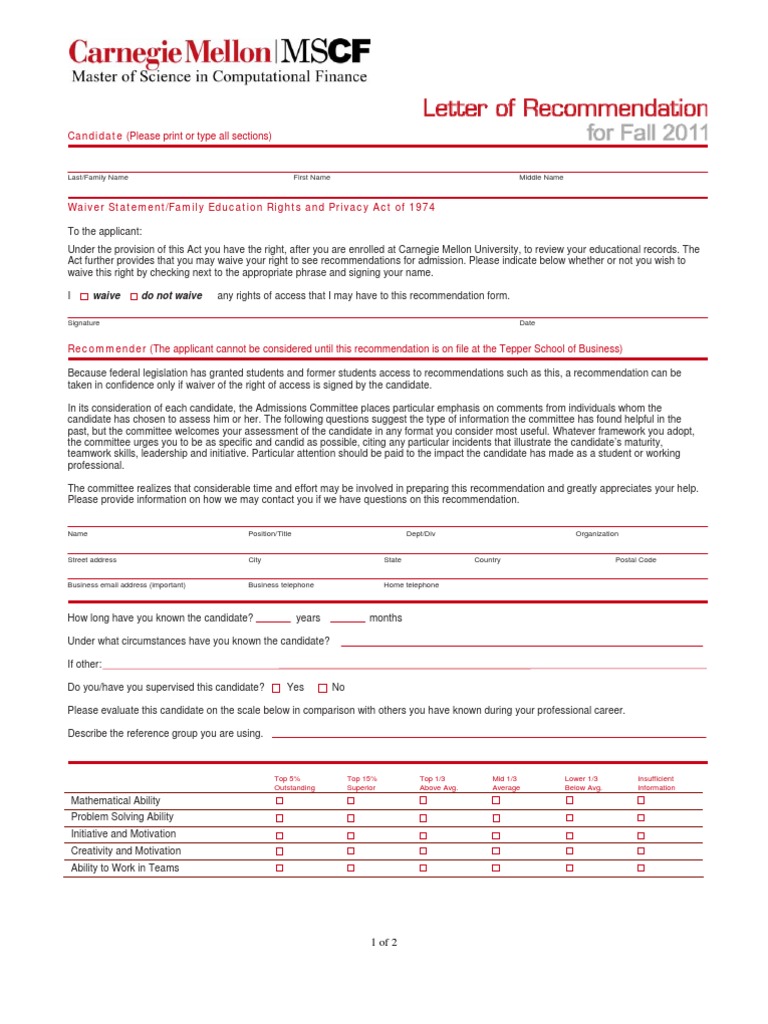 MSCF Recommendation 2011 | PDF | Behavior Modification | Cognition
