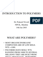 Introduction To Polymers - Part 1