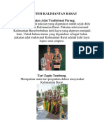 Baju Adat Provinsi Kalimantan Barat