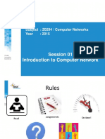 Session 01 Introduction To Computer Network: Subject: Z0294 / Computer Networks Year: 2015