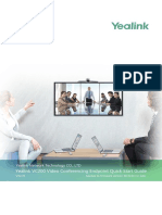 Yealink VC200 Video Conferencing Endpoint Quick Start Guide V32.35