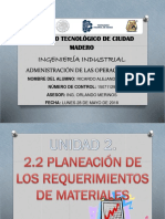 MRP, Estructura, MRP Servicios